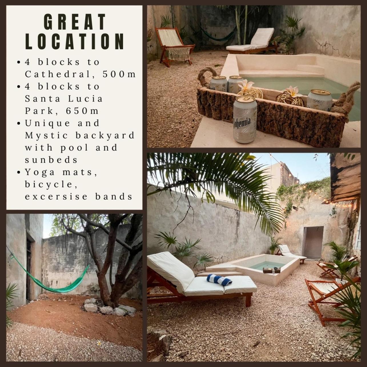 Unique Mystic Pool Yard Only 3 Blocks Main Sq Villa Mérida Eksteriør bilde